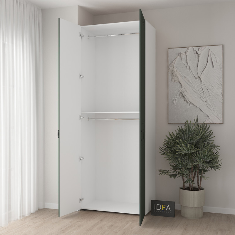 Шафа для одягу з двома штангами С-7.2 Білий - Камуфляж