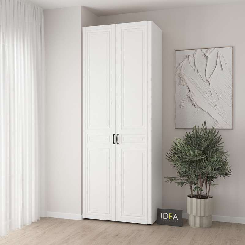 Шафа для одягу з двома штангами С-7.2 Білий