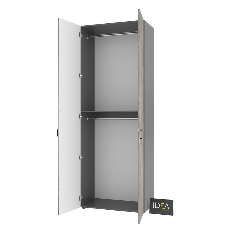 Шафа для одягу з двома штангами С-7.2 Антрацит-Юпітер