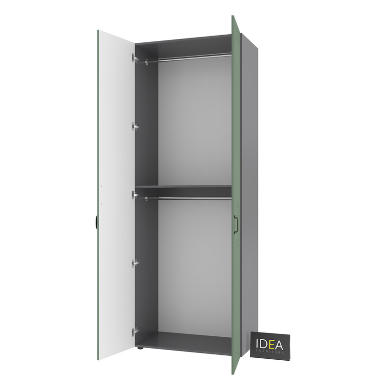 Шафа для одягу з двома штангами С-7.2 Антрацит - Камуфляж