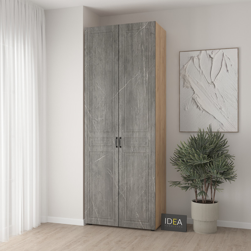 Шафа для одягу з двома штангами С-7.2 Дуб крафт-Юпітер