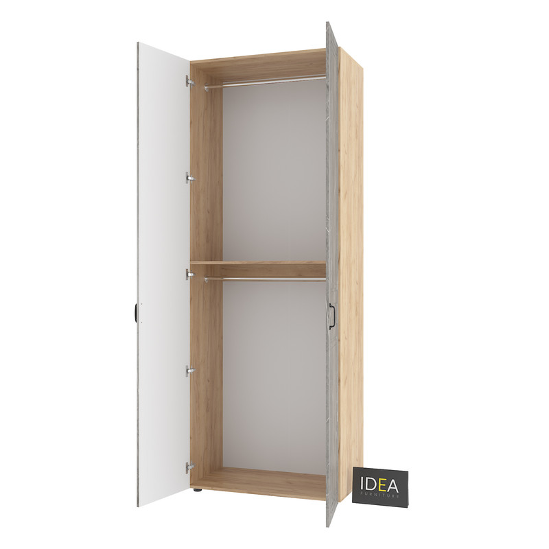 Шафа для одягу з двома штангами С-7.2 Дуб крафт-Юпітер