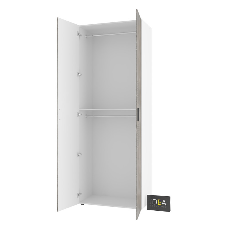 Шафа для одягу з двома штангами С-7.3 Білий-Юпітер