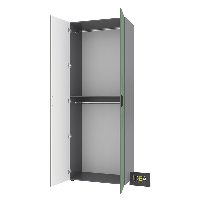 Шафа для одягу з двома штангами С-7.3 Антрацит - Камуфляж