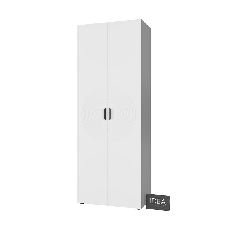 Шафа для одягу з двома штангами С-7.3 Антрацит - Білий