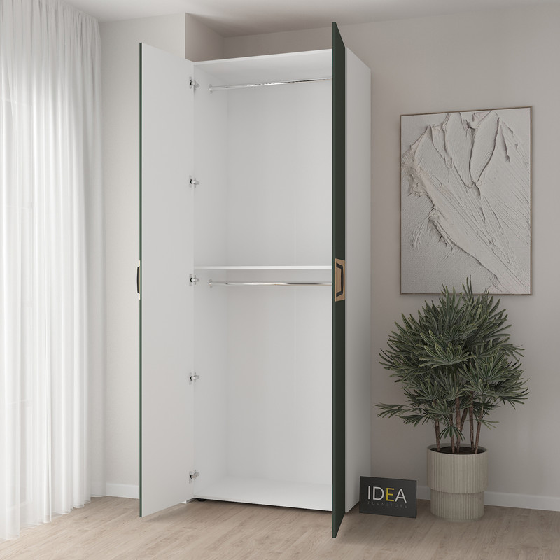 Шафа для одягу з двома штангами С-7.4 Білий - Камуфляж