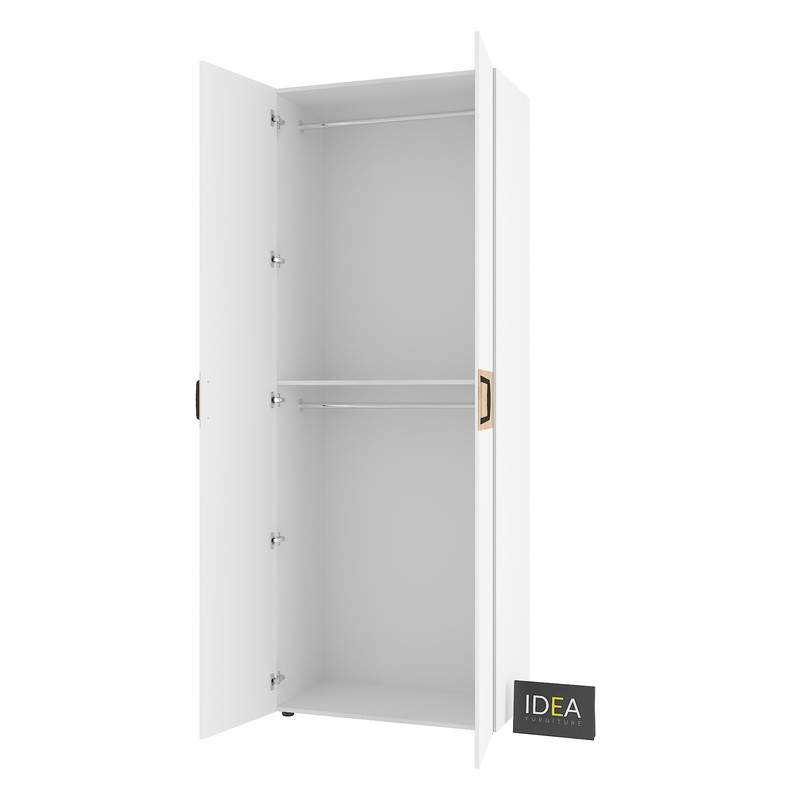 Шафа для одягу з двома штангами С-7.4 Білий