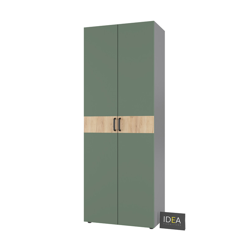 Шафа для одягу з двома штангами С-7.4 Антрацит - Камуфляж