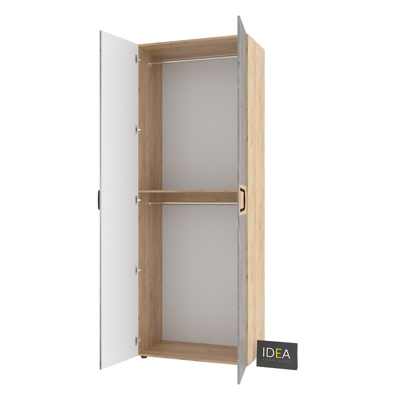 Шафа для одягу з двома штангами С-7.4 Дуб крафт-Юпітер