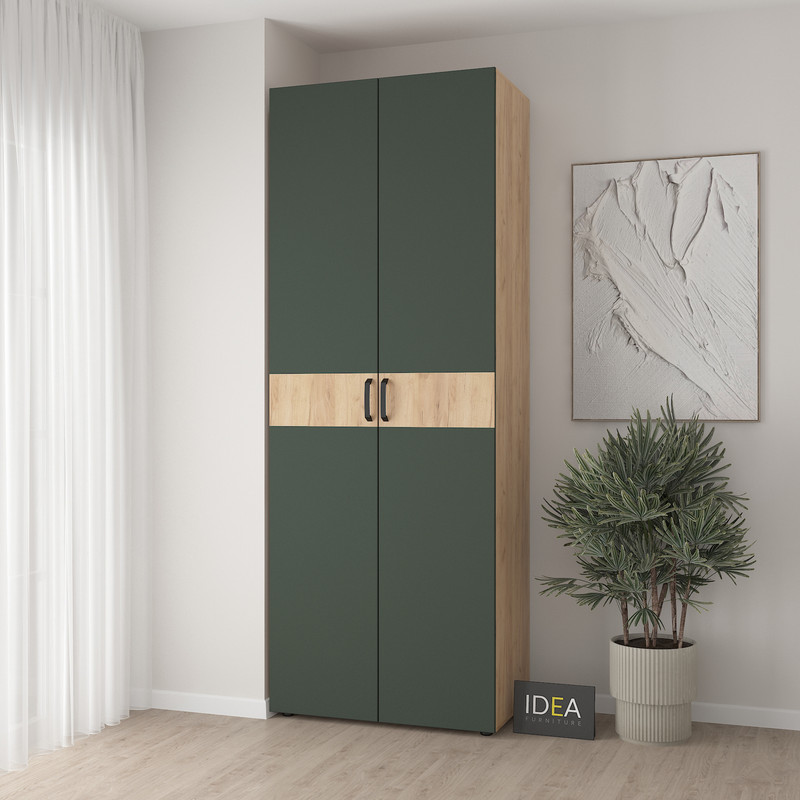 Шафа для одягу з двома штангами С-7.4 Дуб Крафт - Камуфляж