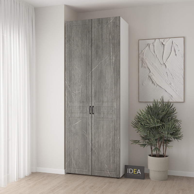 Шафа для одягу з однією штангою С-8.2 Білий-Юпітер