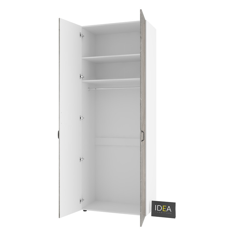 Шафа для одягу з однією штангою С-8.2 Білий-Юпітер