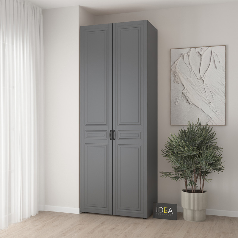 Шафа для одягу з однією штангою С-8.2 Антрацит - Асфальт