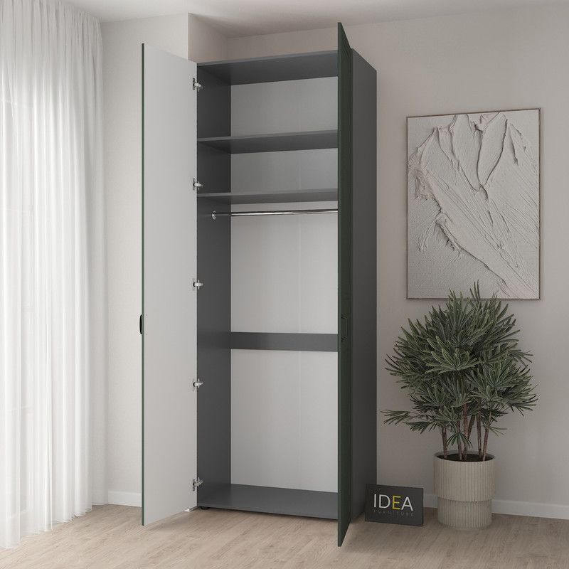 Шафа для одягу з однією штангою С-8.2 Антрацит - Камуфляж