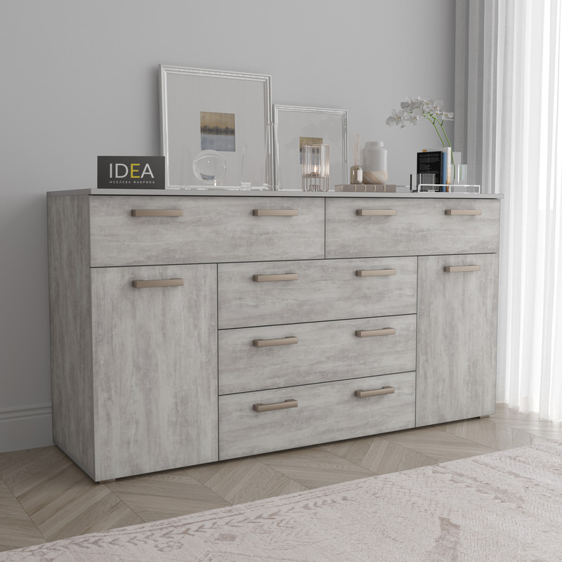 Комод ТКБ-377.2 бетон