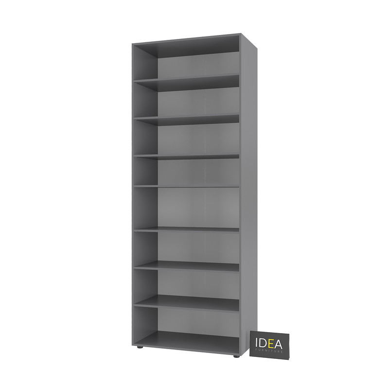 Шафа для одягу з полицями С-9.0 Антрацит