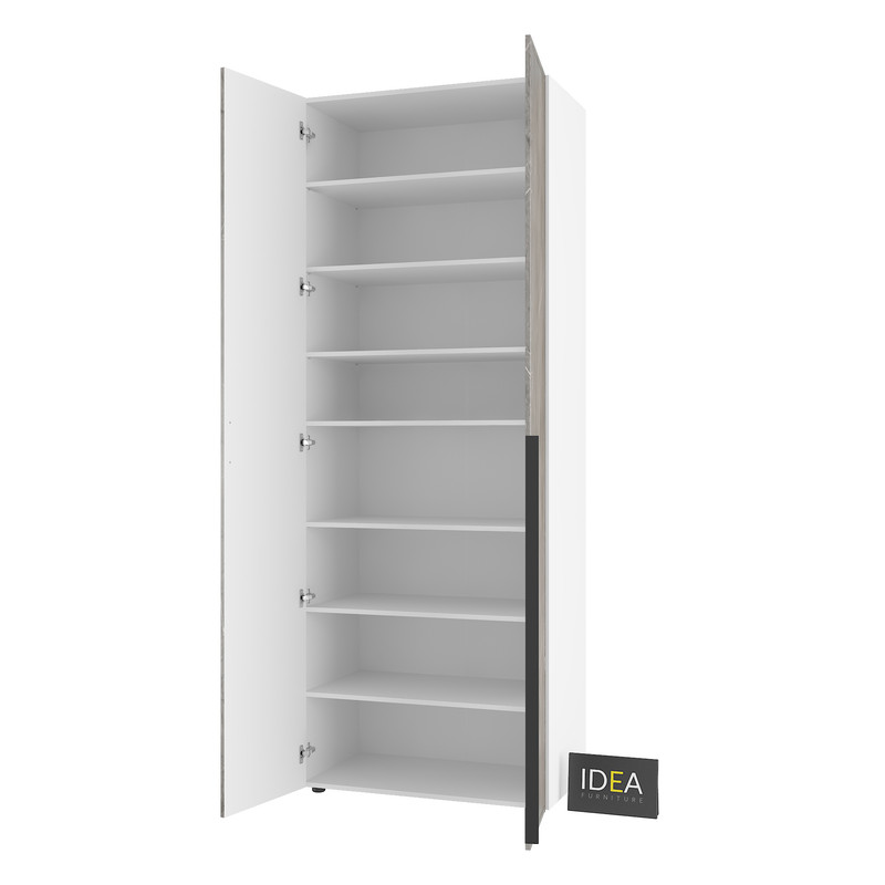 Шафа для одягу з полицями С-9.1 Білий-Юпітер