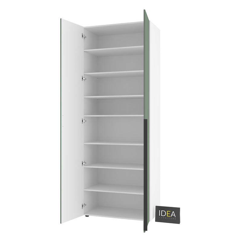 Шафа для одягу з полицями С-9.1 Білий - Камуфляж