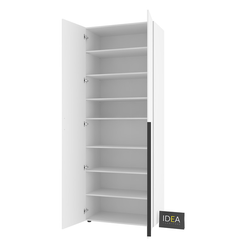 Шафа для одягу з полицями С-9.1 Білий