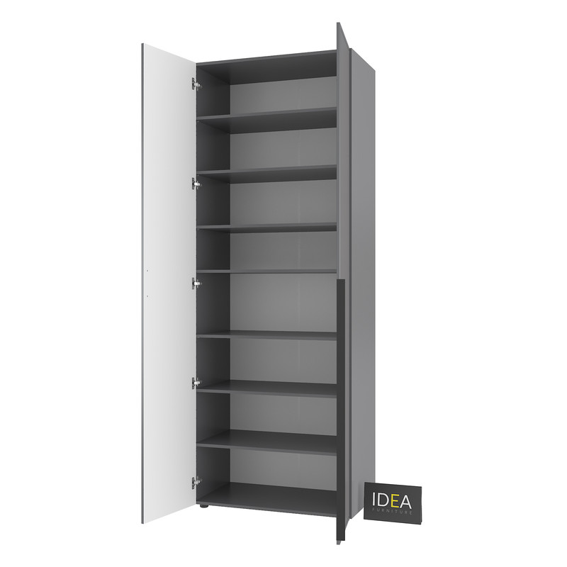 Шафа для одягу з полицями С-9.1 Антрацит - Асфальт