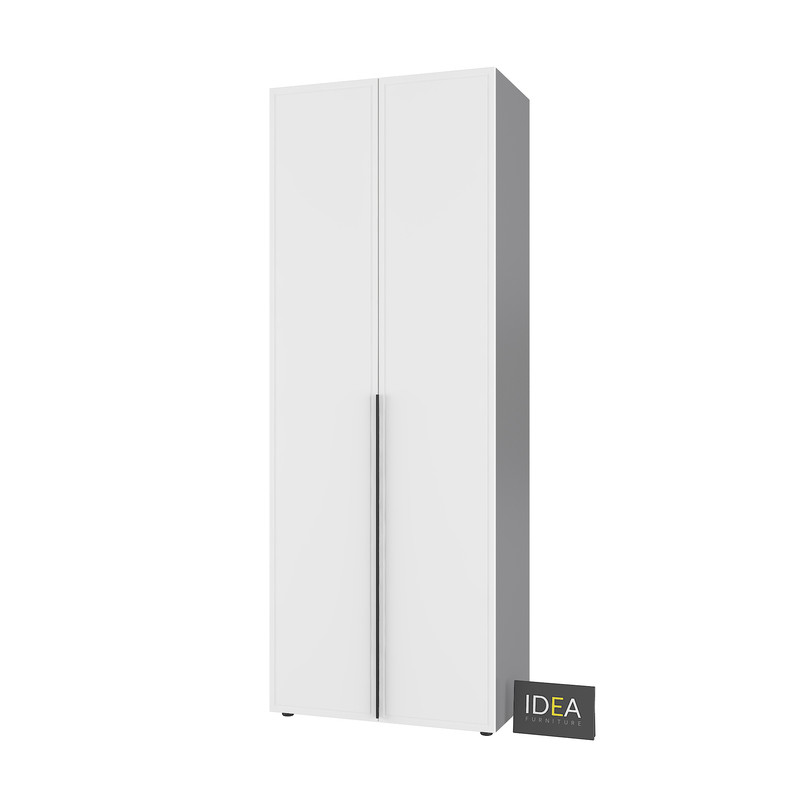 Шафа для одягу з полицями С-9.1 Антрацит - Білий