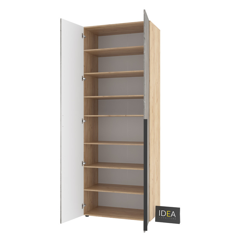 Шафа для одягу з полицями С-9.1 Дуб крафт-Юпітер