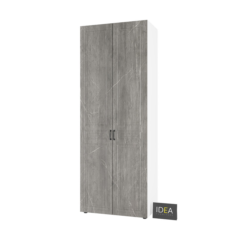 Шафа для одягу з полицями С-9.2 Білий-Юпітер