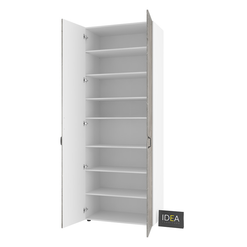 Шафа для одягу з полицями С-9.2 Білий-Юпітер