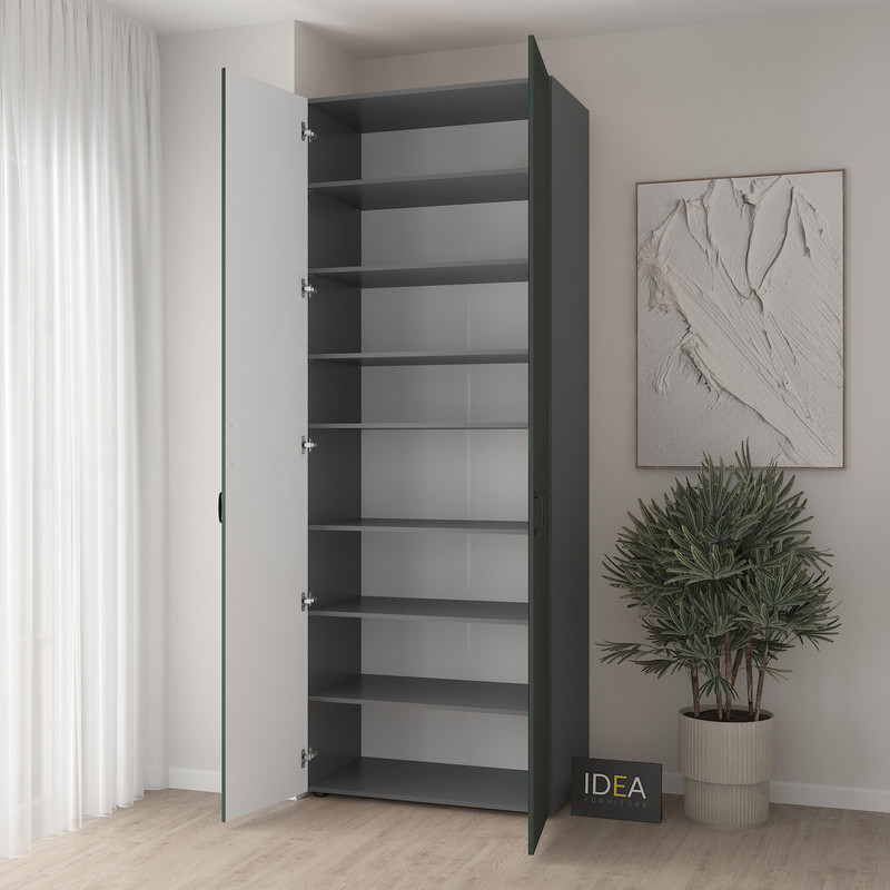 Шафа для одягу з полицями С-9.2 Антрацит - Камуфляж