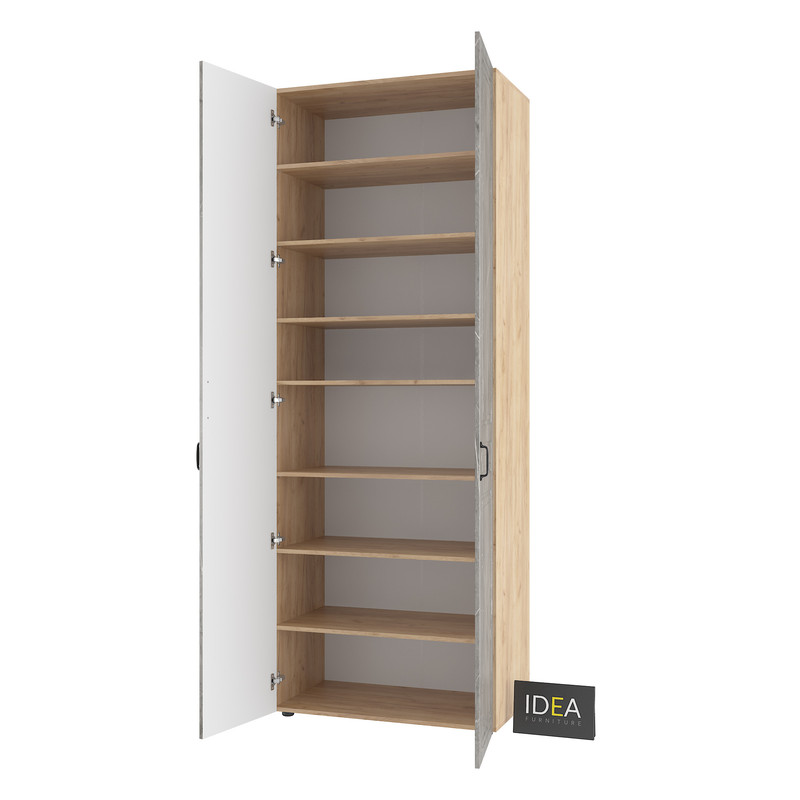 Шафа для одягу з полицями С-9.2 Дуб крафт-Юпітер