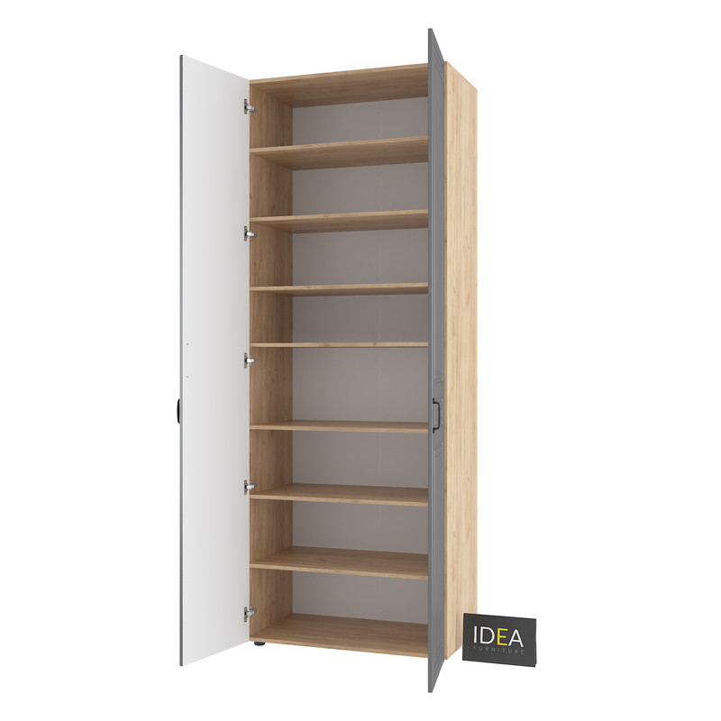 Шафа для одягу з полицями С-9.2 Дуб Крафт - Камуфляж