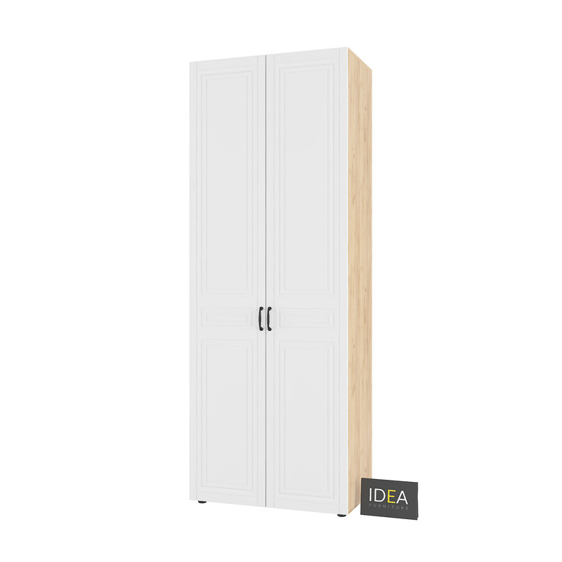 Шафа для одягу з полицями С-9.2 Дуб крафт - Білий