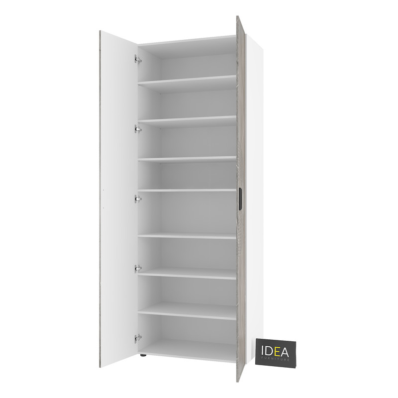 Шафа для одягу з полицями С-9.3 Білий-Юпітер