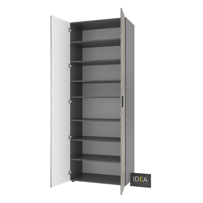 Шафа для одягу з полицями С-9.3 Антрацит-Юпітер