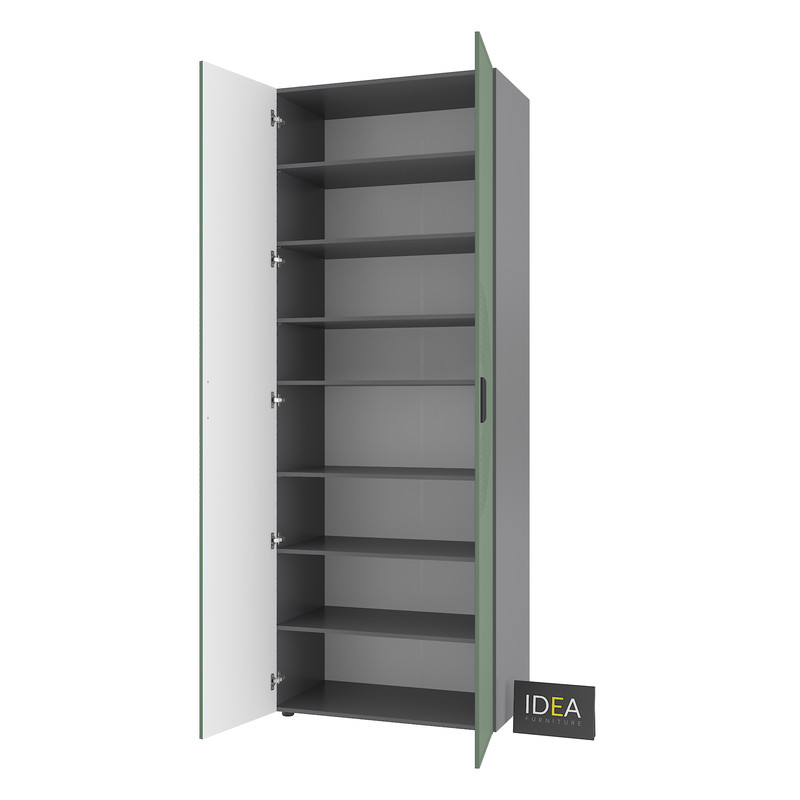 Шафа для одягу з полицями С-9.3 Антрацит - Камуфляж