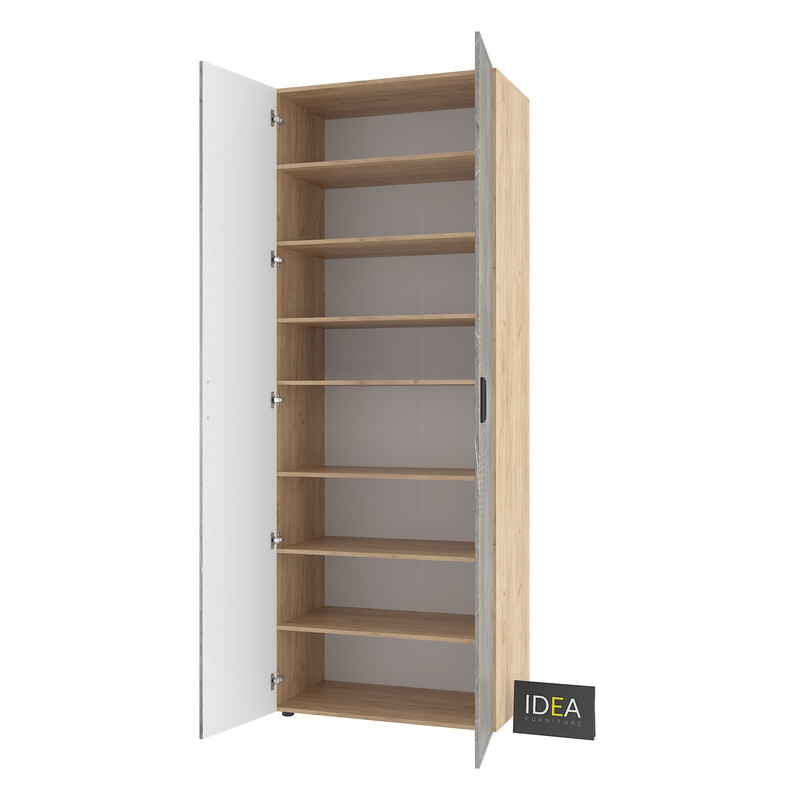 Шафа для одягу з полицями С-9.3 Дуб крафт-Юпітер