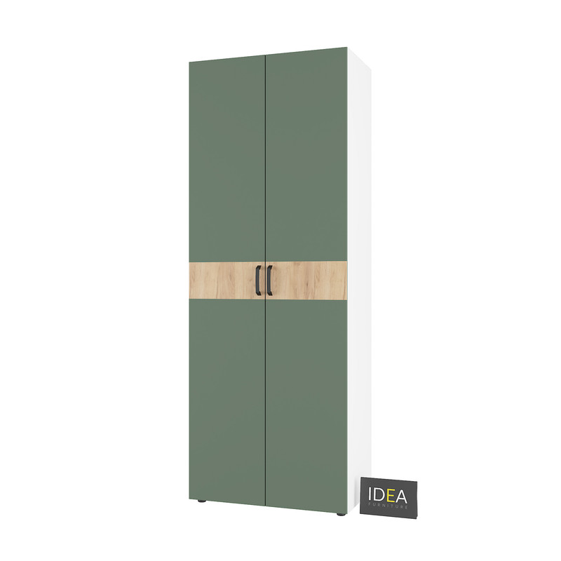 Шафа для одягу з полицями С-9.4 Білий - Камуфляж