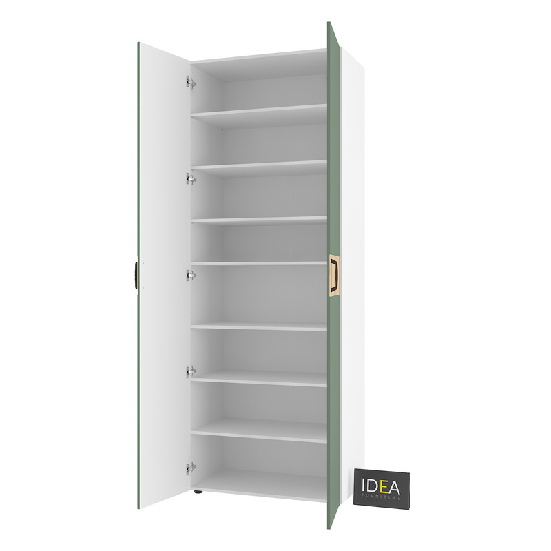 Шафа для одягу з полицями С-9.4 Білий - Камуфляж