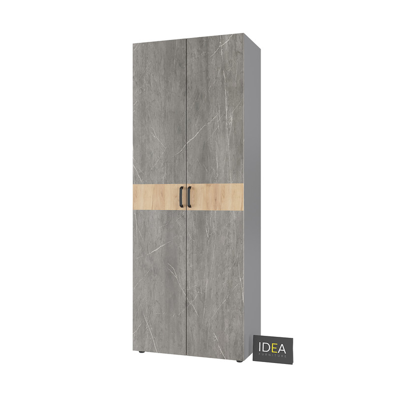 Шафа для одягу з полицями С-9.4 Антрацит-Юпітер