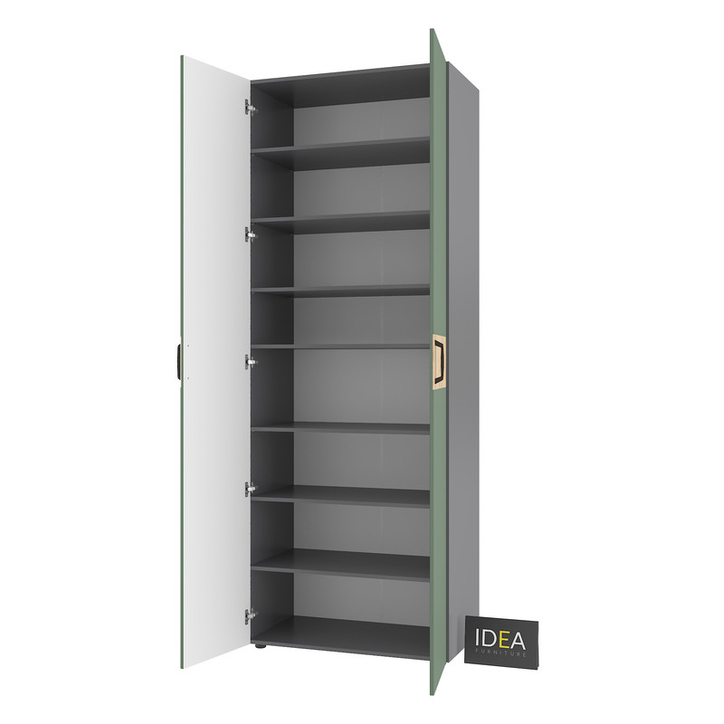 Шафа для одягу з полицями С-9.4 Антрацит - Камуфляж