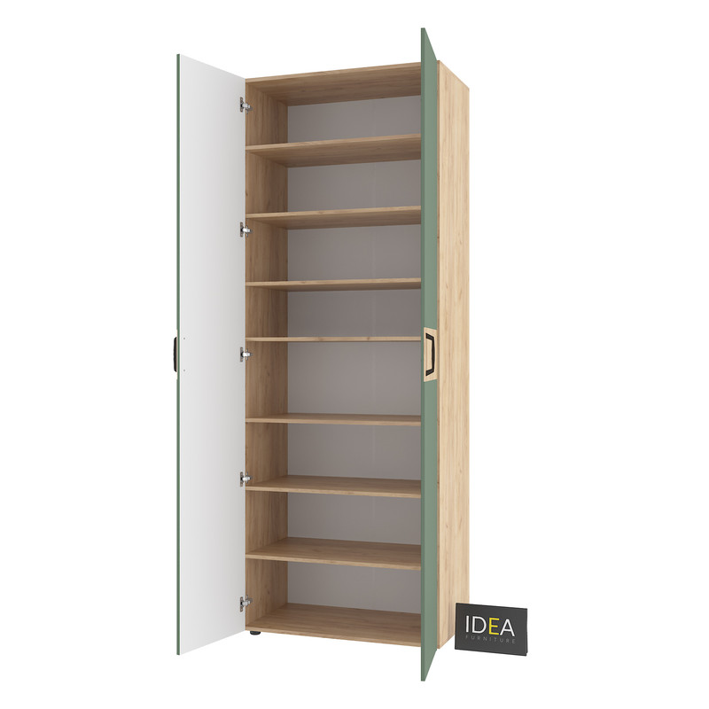 Шафа для одягу з полицями С-9.4 Дуб Крафт - Камуфляж