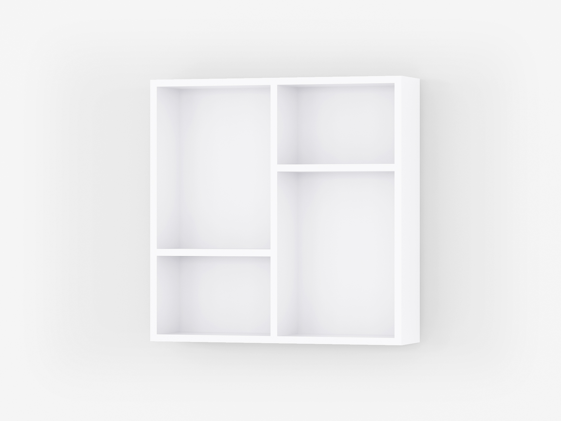 Настінні полиці А-67 (4шт в комплекті) білий