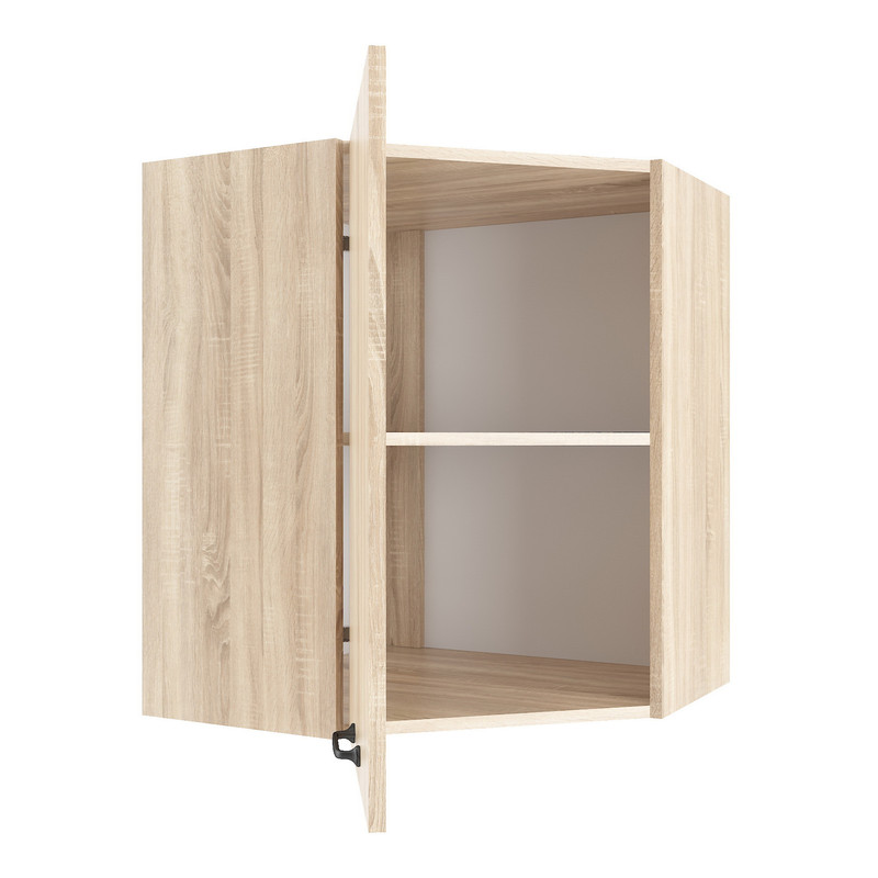 Шафа навісна кутова 600мм Н-17 дуб сонома