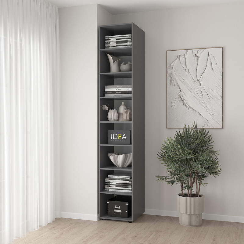 Пенал з полицями С-15 Антрацит