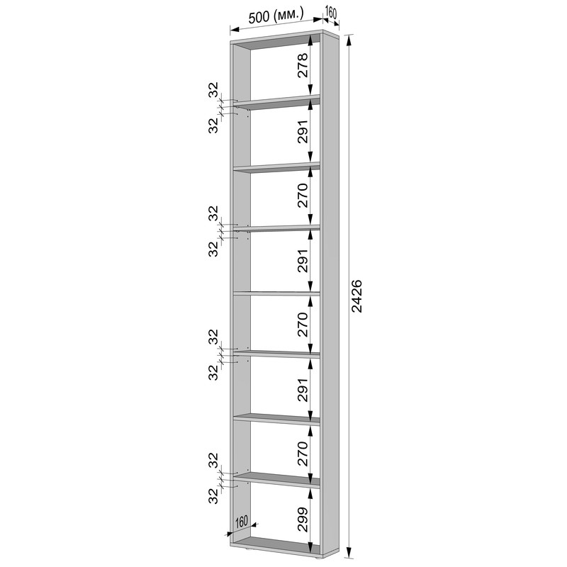 Кутове закінчення С-16 Білий