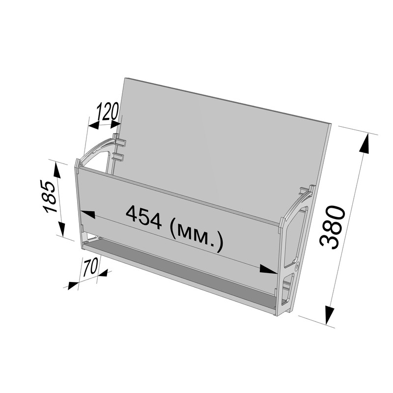 Кутове закінчення для передпокою С-17 Білий