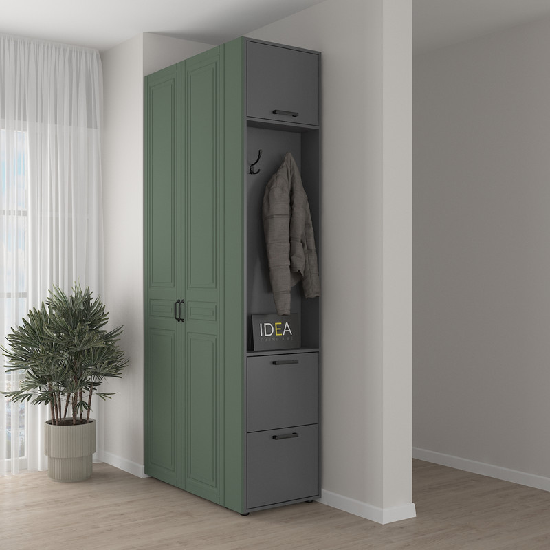 Кутове закінчення для передпокою С-17 Антрацит