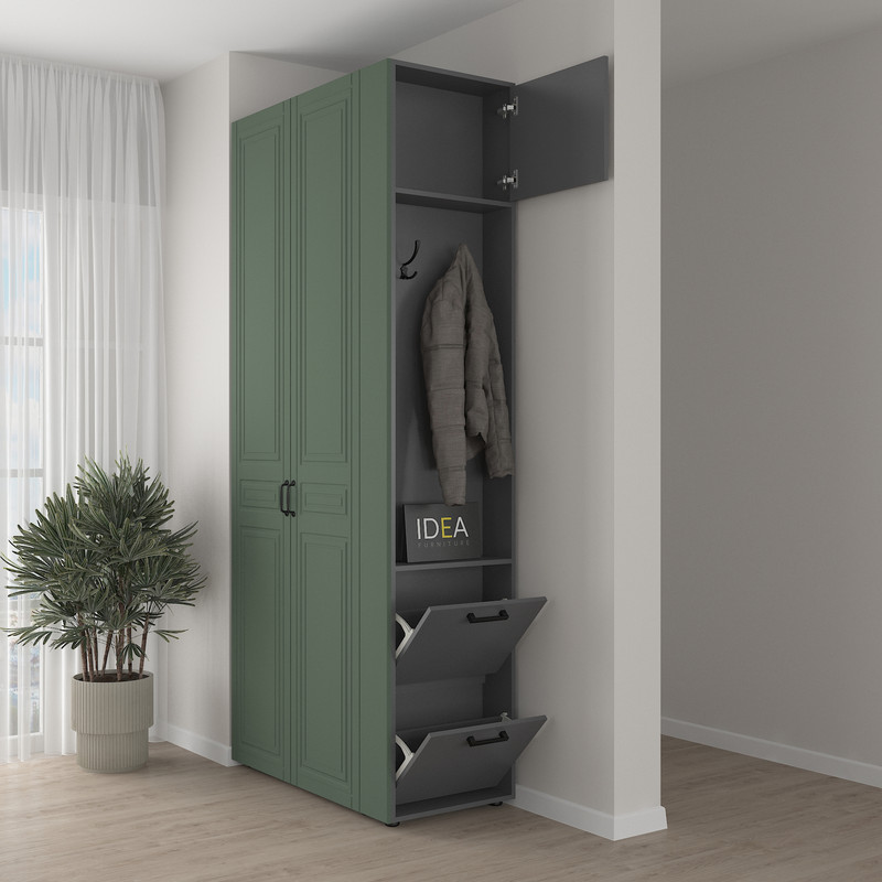 Кутове закінчення для передпокою С-17 Антрацит