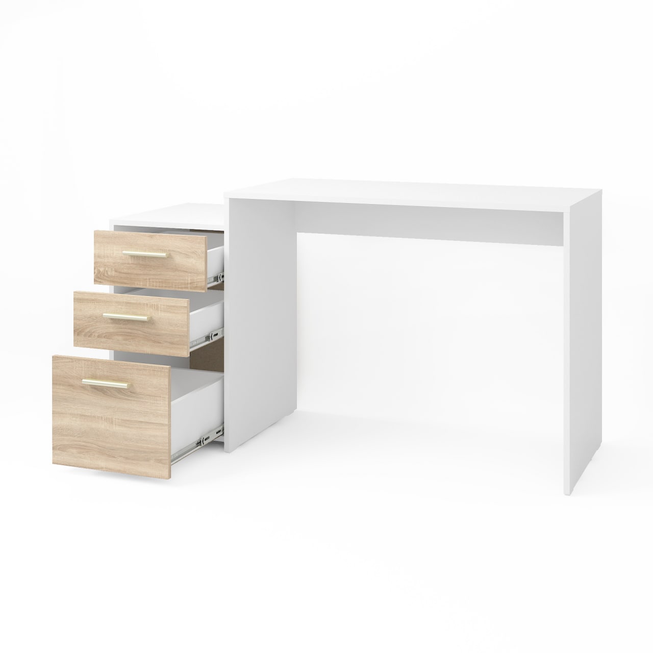 Комп'ютерний стіл А-187 дуб сонома - білий