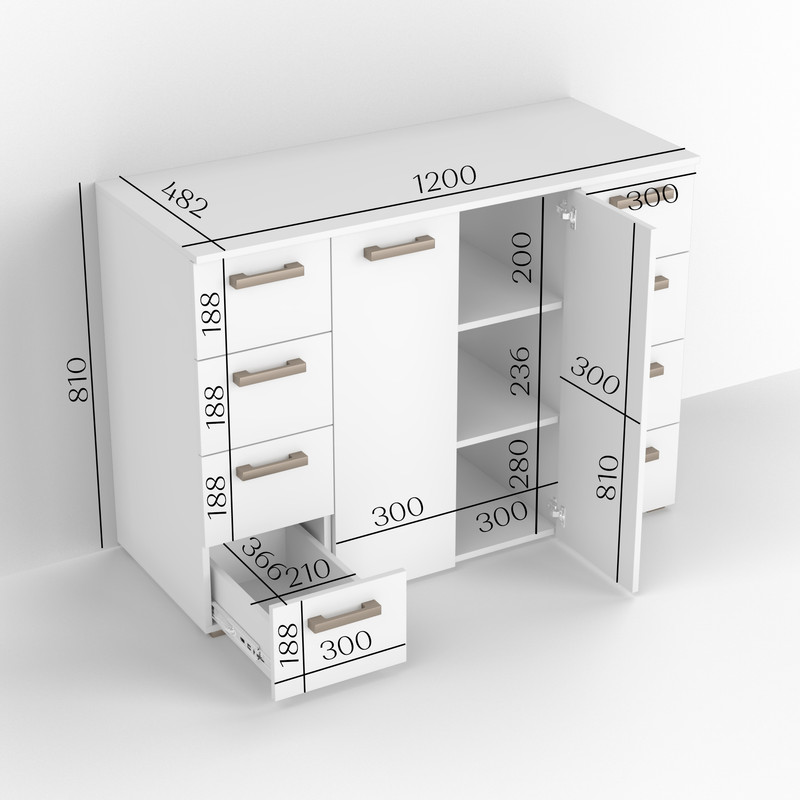 Комод ТКБ-379 Кашемір